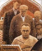 Grant Wood Returned from Bohemia oil